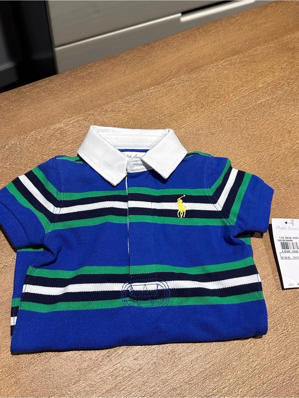 Ralph Lauren Striped Polo Romper - 3 Months - BRAND NEW